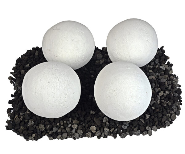 6" Cannon Balls White