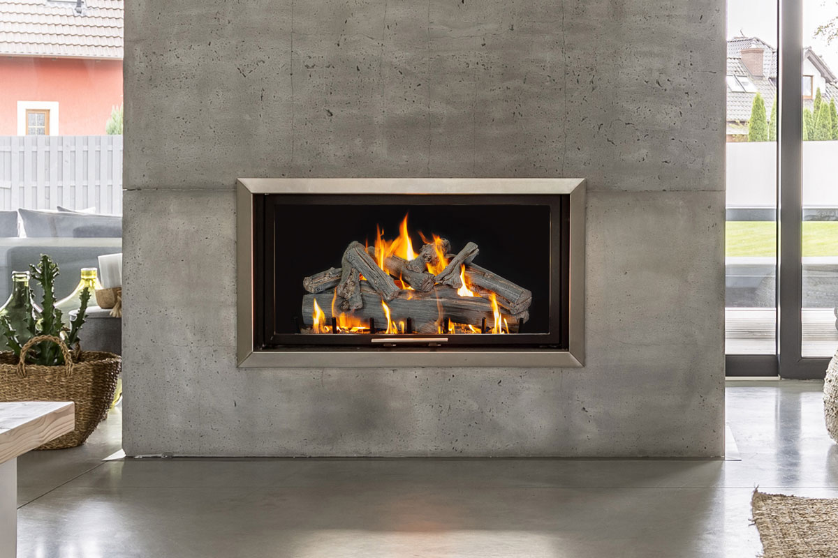 Official Grand Canyon See-Through Vented Logs fireplace image